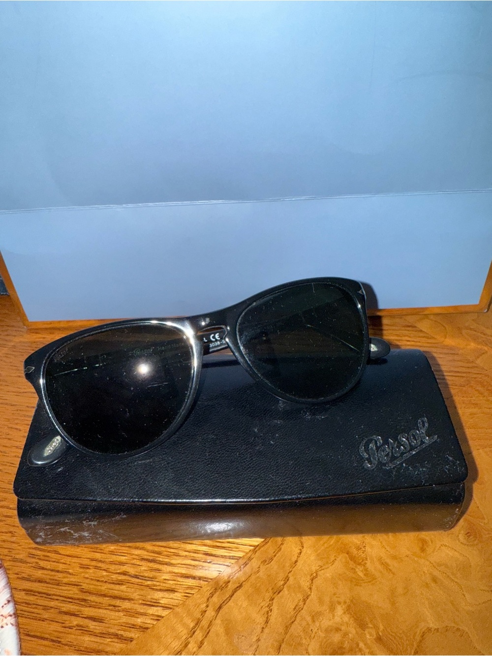 Persol Black Sunglasses with Dark Lenses
